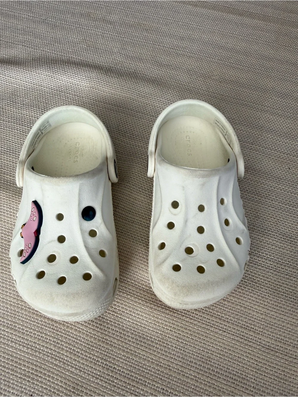 Crocs Classic Kids White Slip-On Clog Shoes